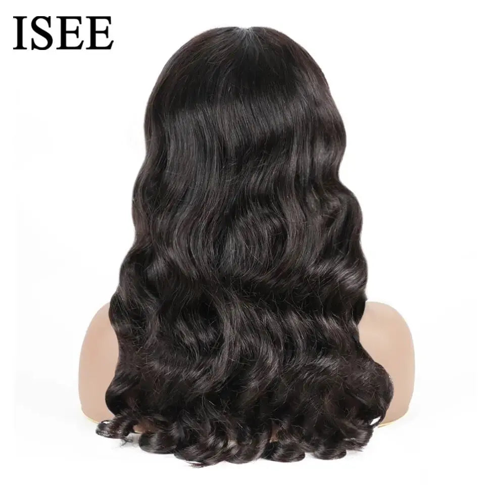 Perruque 6x4 HD Body Wave Lace Front Wig pré-découpée pré-épilée Wavy Lace Closure Wigs